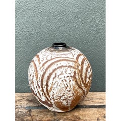 Vaso astratto in ceramica vintage