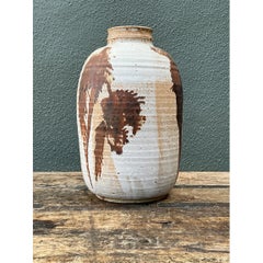 Vintage Abstract Stoneware Vase