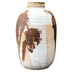 Vintage Abstract Stoneware Vase