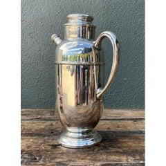 Vintage Art Deco Silver Plate Cocktail Pitcher