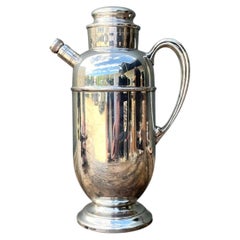 Vintage Art Deco Silver Plate Cocktail Pitcher