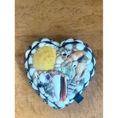 Vintage Decorative Shell Covered Box