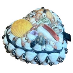 Vintage Decorative Shell Covered Box