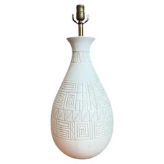Vintage MCM White Ceramic Table Lamp