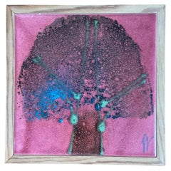 Vintage Abstract Ceramic Tile Art