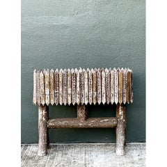 Vintage Patinated Wood Box Planter