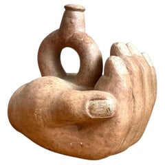 Vintage Sculptural Terracotta Vase