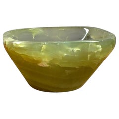 Vintage Green Onyx Bowl