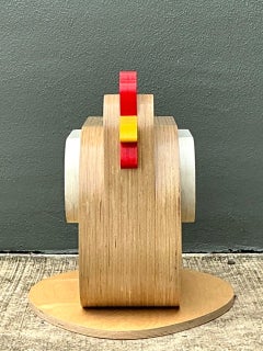 Vintage Sculptural Wood Chicken Low Stool