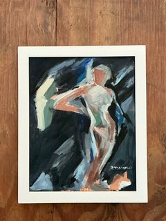 Vintage Abstract Figurative Painting