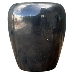 Vase vintage en céramique émaillée
