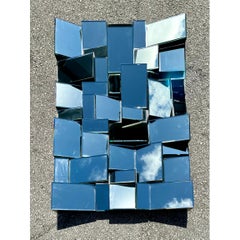 Vintage “Slopes” Mirror After Neil Smalls