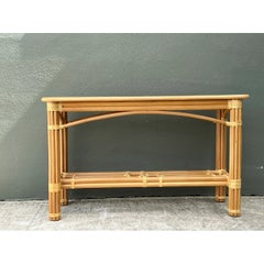 Vintage-Rattan-Konsole