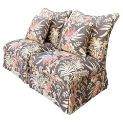 Poltrone a slittino in cotone stampato “Seychelles” di Brunschwig and Fils
