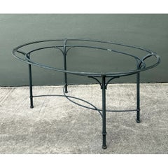 Brown Jordan Vintage Metal Oval Table