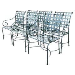Vintage Brown Jordan “Florentine” Cast Aluminum Dining Chairs - Set Of 6
