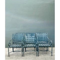 Vintage Brown Jordan “Florentine” Cast Aluminum Dining Chairs - Set Of 6