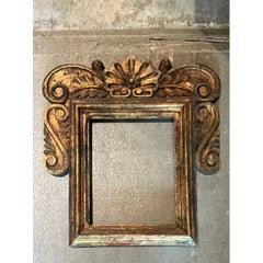 Vintage Spanish Carved Wood Gilt Frame