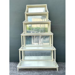 Vintage Charlotte Moss Regency Mirror Back Etagere