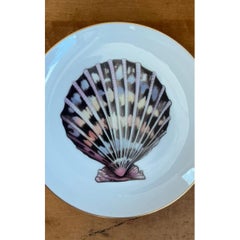 Vintage Fitz and Floyd Shell Motif Ceramic Plates - Set of Twelve