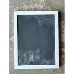Vintage Black and White Abstract Expressionist Painting