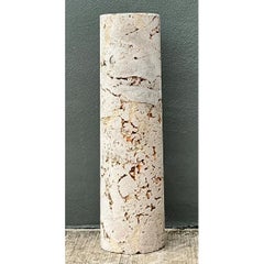 Vintage Coquina Stone Pedestal
