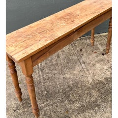 Console vintage en pin rustique