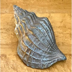 Vintage Patinated Brass Conch Shell