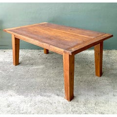 Vintage Rustic Pine Console Table