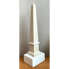 Vintage Stone and Wood Obelisk