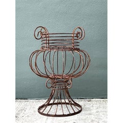 Vintage Sculptural Metal Urn