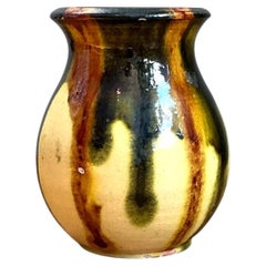 Vintage Drip Glaze Ceramic Vase