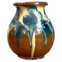 Vintage Drip Glaze Ceramic Vase
