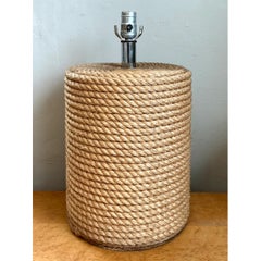 Lampe im Vintage-Stil, rustikal, mit Seil umwickelt