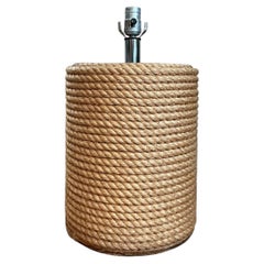 Lampe im Vintage-Stil, rustikal, mit Seil umwickelt