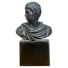 Vintage Roman Emperor Bust on Plinth