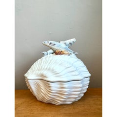 Vintage Italian Glazed Ceramic Fish Tureen