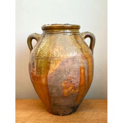 Vintage Glazed Terracotta Jar