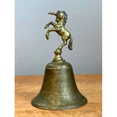 Vintage Brass Unicorn Bell