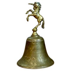 Vintage Brass Unicorn Bell