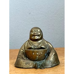 Vintage Brass Buddha Figurine