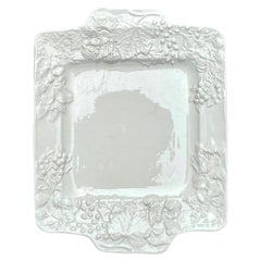 Vintage Italian Embossed Ceramic Tray
