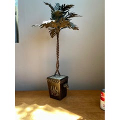 Vintage Decorative Metal Palm Tree
