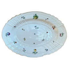 Plat en céramique vintage Richard Ginori, motif de fruits
