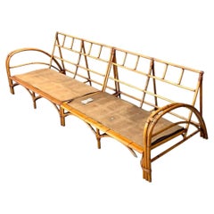 Vintage Heywood Wakefield Rattan Sofa Frame