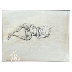 Vintage Abstract Figure Sketch
