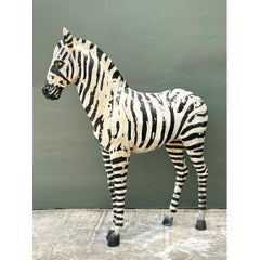 Vintage Life Size Baby Zebra