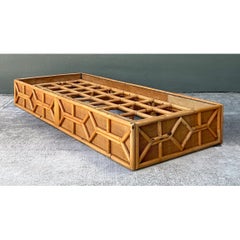 Vintage Rattan Chaise Platform