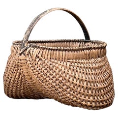Vintage Shaker Style Rattan Basket