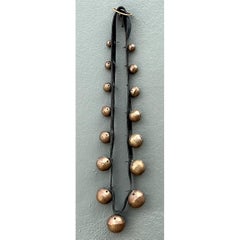 Vintage Brass Sleigh Bells on Leather Strap